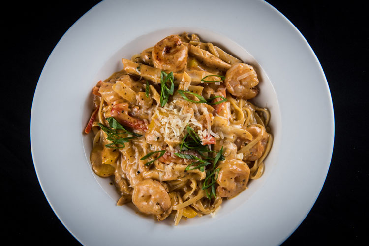 New Orleans Chicken and Shrimp Pasta